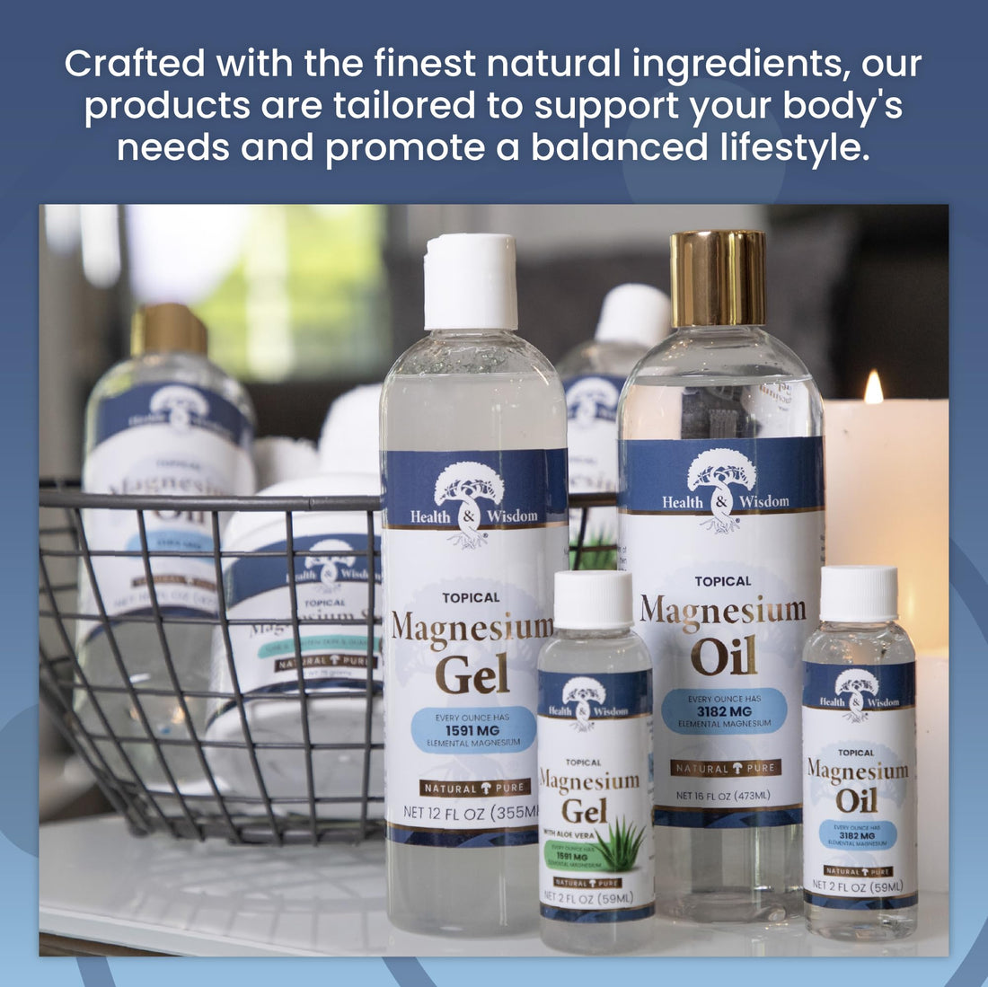 MAGNESIUM GEL with Seaweed Extract 12 OZ by Health and Wisdom