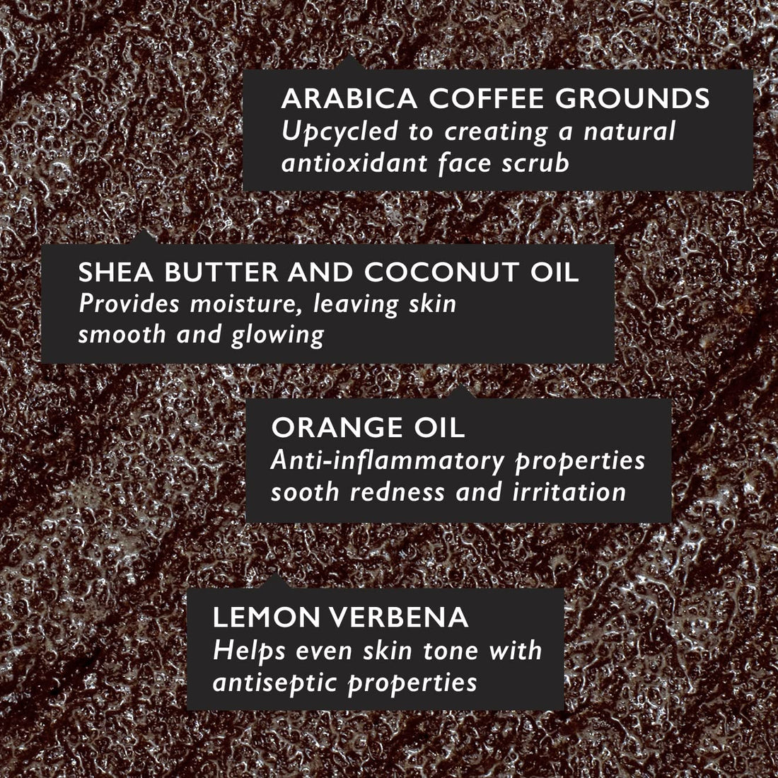 UpCircle Coffee Face Scrub - Citrus Blend For Dry Skin 3.5oz - Natural, Vegan Face Exfoliator For Soft, Smooth Skin