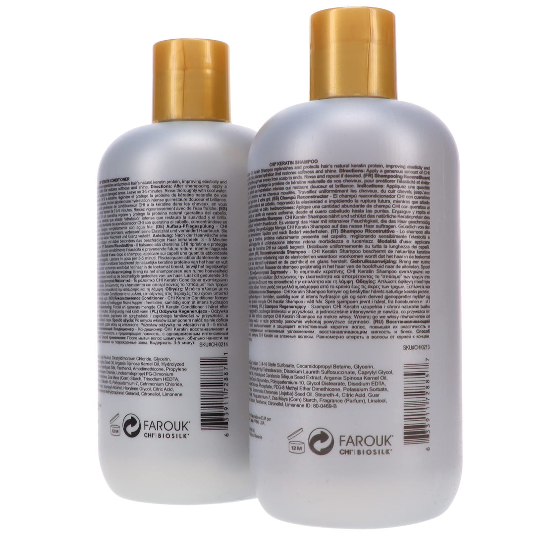 Keratin Reconstructing Shampoo & Conditioner Duo 12oz