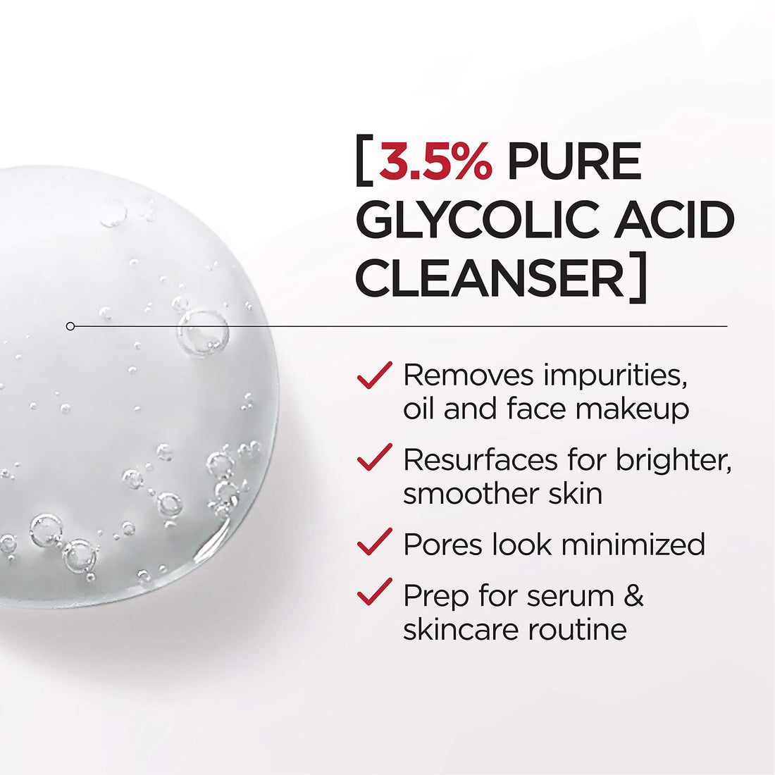 L'Oreal Paris Revitalift 3.5% Pure Glycolic Acid Brightening Cleansing Gel wth Salicylic Acid 6.7 fl oz