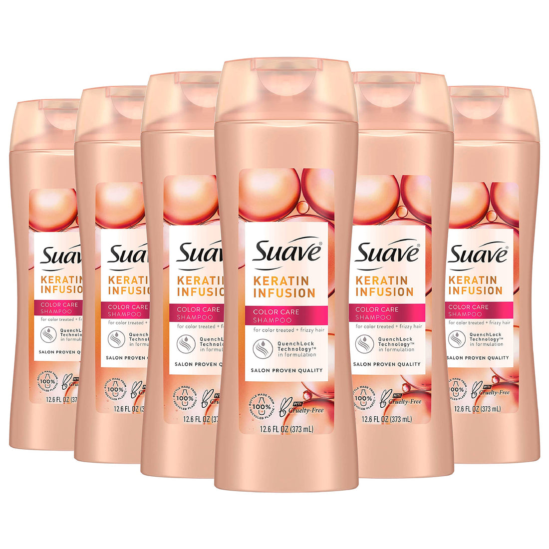 Suave Professionals Shampoo, Keratin Infusion Color Care 12.6 oz Pack of 6