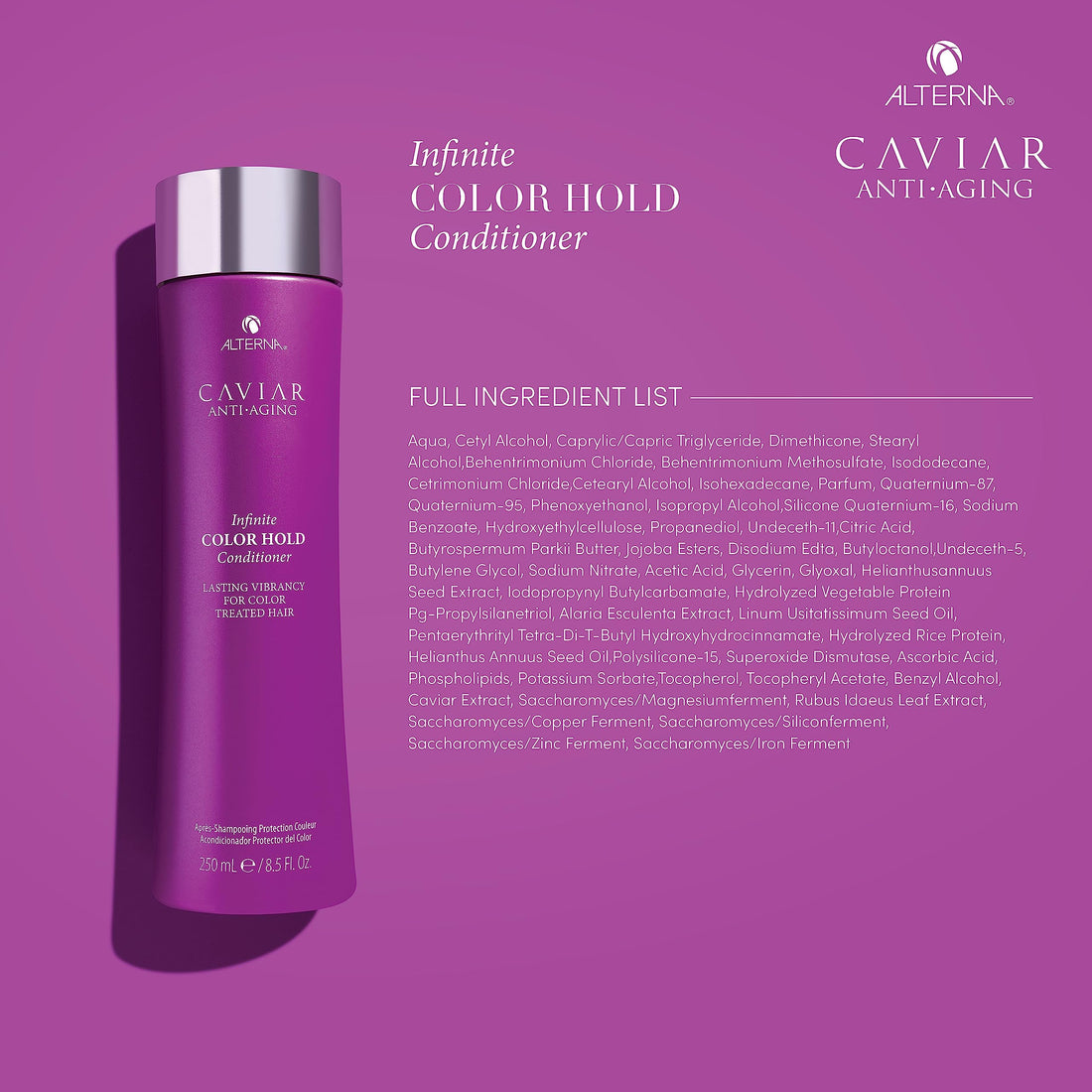 Alterna Caviar Anti-Aging Infinite Color Hold Conditioner, 8.5 Fl Oz | For Color Treated Hair | Minimizes Color Fade | Sulfate Free