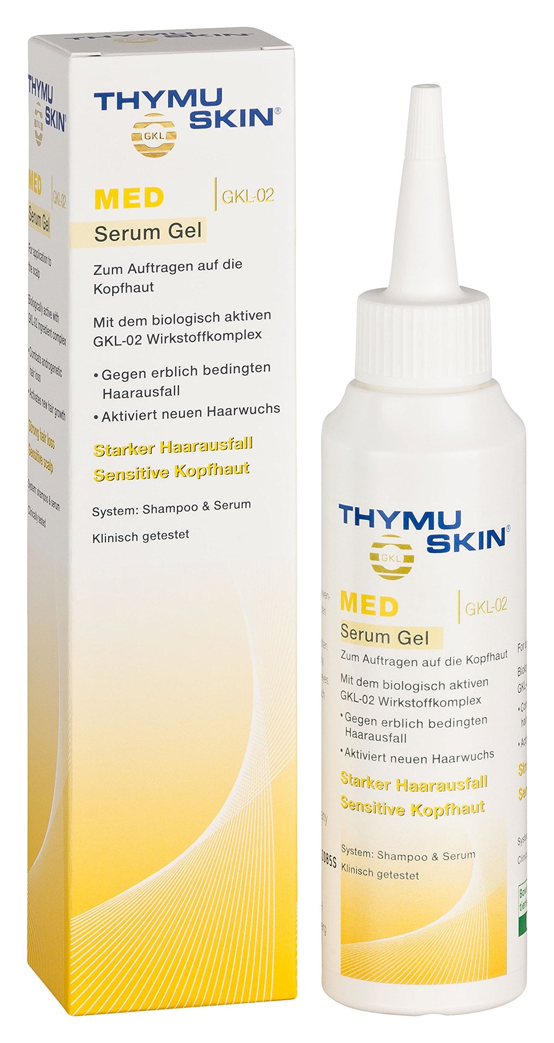 THYMUSKIN Med - Hair Care Peptides Serum (Step #2) for Hair Growth Due to Hair Loss - for Sensitive Hair and Scalp Conditions Where Balding is Already Present
