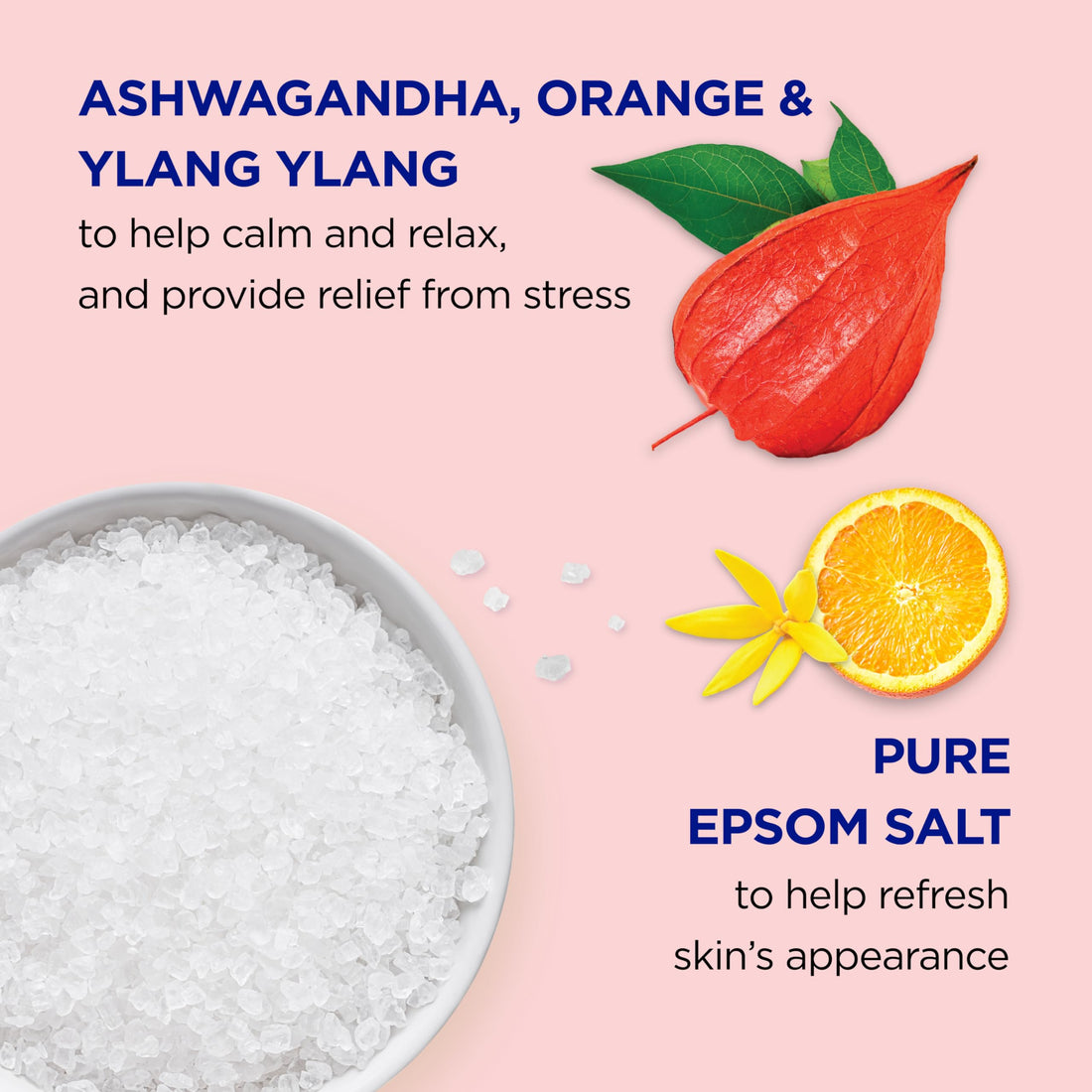Dr Teal's Epsom Salt Magnesium Soak, Ashwagandha & Essential Oils, 3 lbs (Pack of 4)