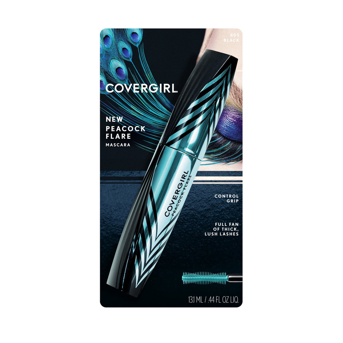 COVERGIRL Peacock Flare Mascara, Black, 0.3 Ounce (packaging may vary)