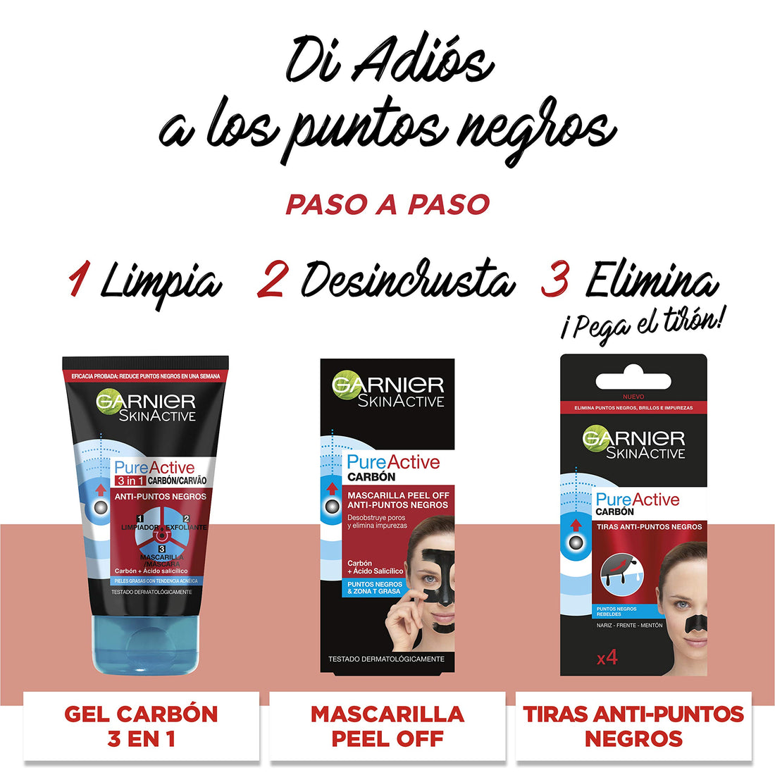 Pure Active Limpiador 3EN1 CARBÓN 150Ml
