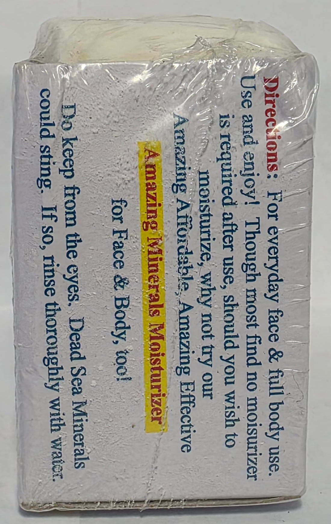 Dead Sea Warehouse – Amazing Minerals Original Face & Body Bar – 5.2 OZ – Dead Sea Salt Soap – All Natural – Soothes & Supports Healthy Skin – 2-Pack