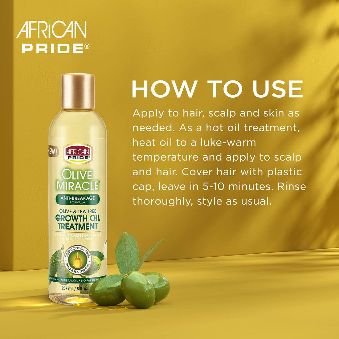 African Pride Olive Miracle Growth Oil