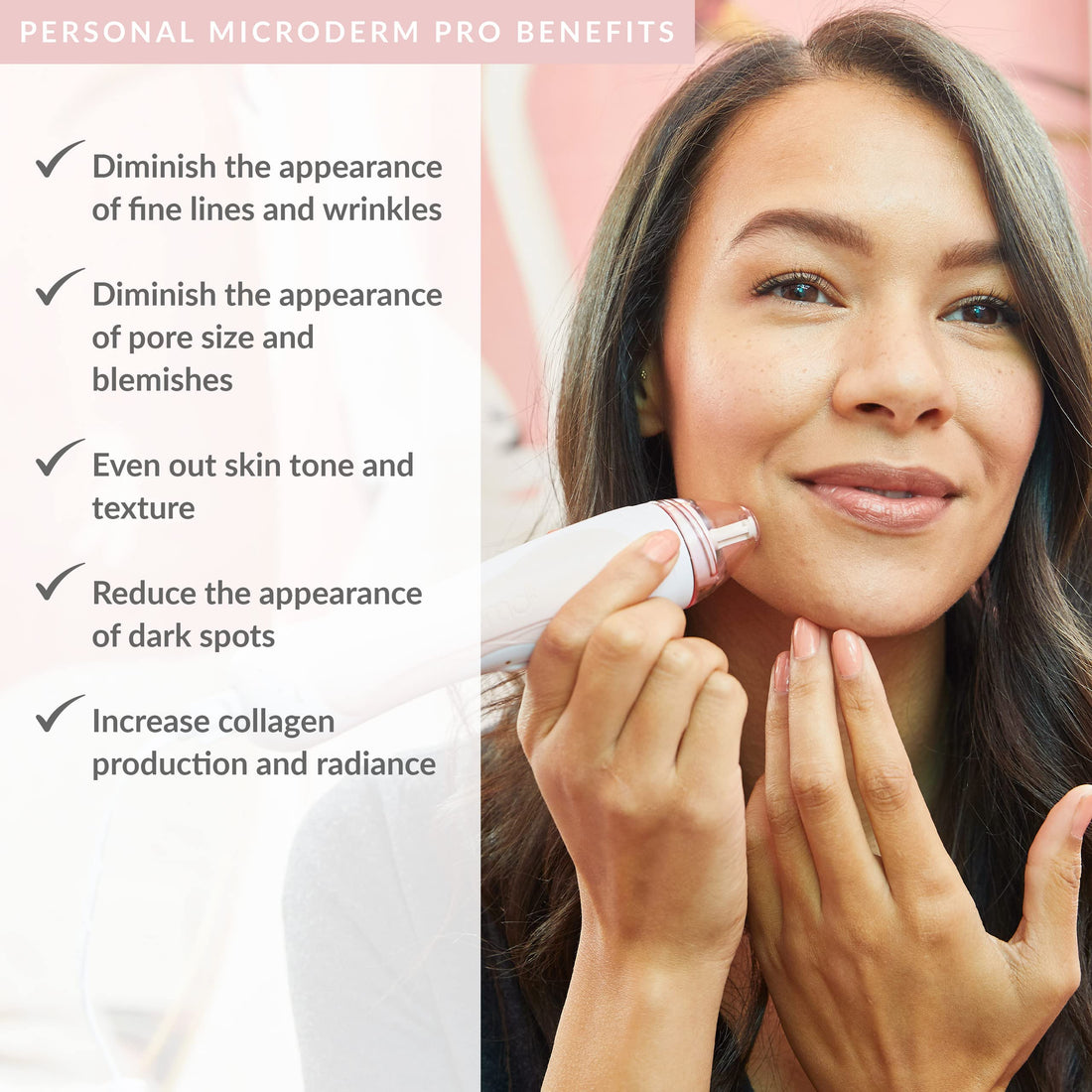 PMD Personal Microderm Pro - At-Home Microdermabrasion Machine with Kit for Face & Body - Exfoliating Crystals and Vacuum Suction for Fresh and Radiant Skin - High & Low Speed Options