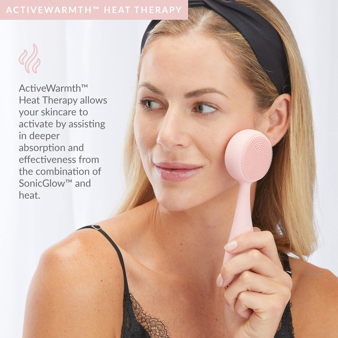 PMD Clean Pro RQ - Smart Facial Cleansing Device, Blush with Rose Quartz
