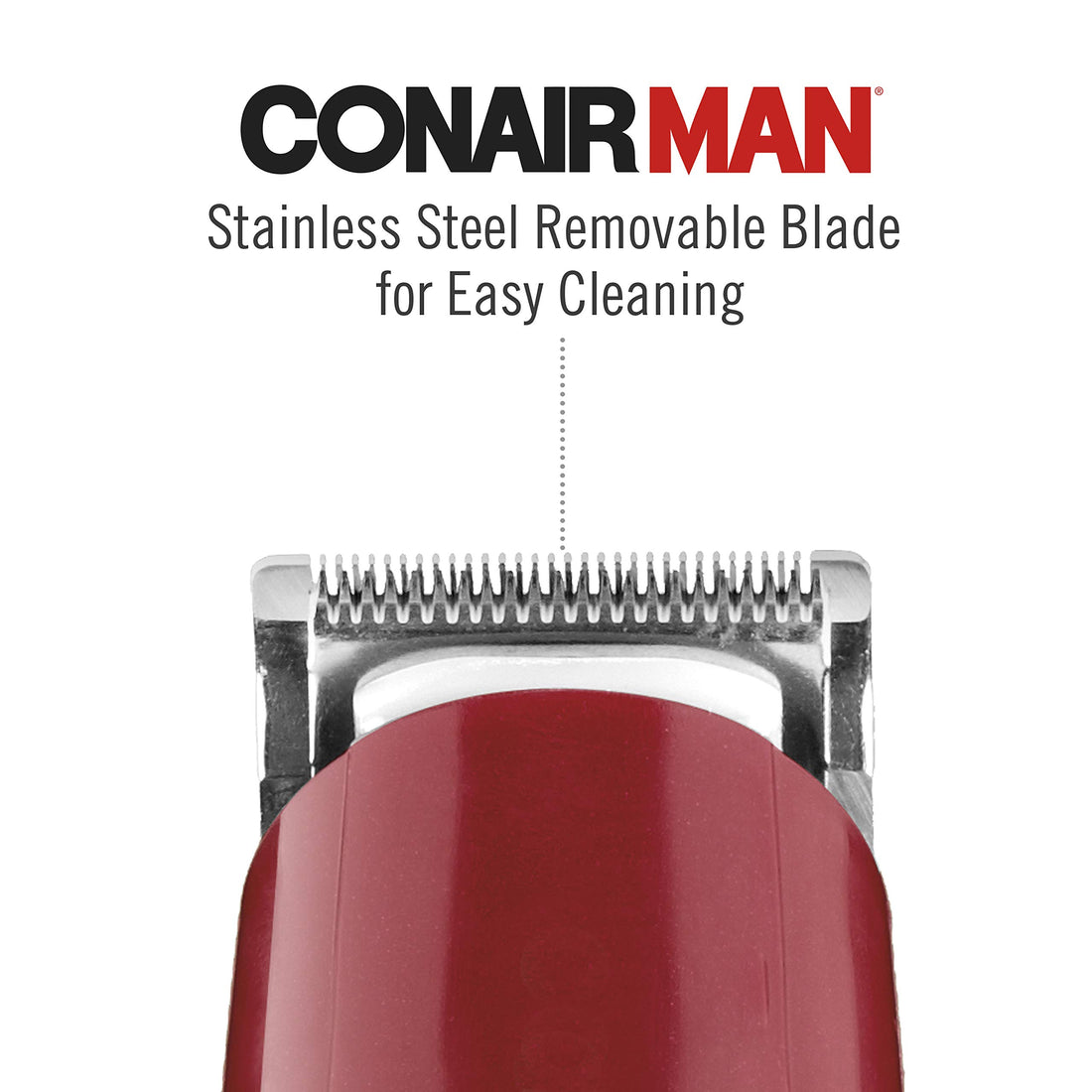 Conair Man Beard&Mustache Trimmer,Includes 3 All-Purpose Combs - Corded/Plug-In,Men