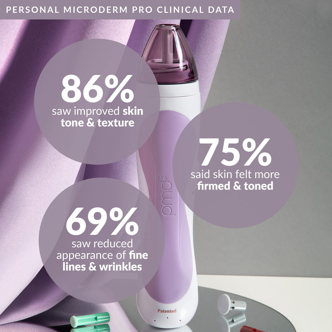 PMD Personal Microderm Pro - At-Home Microdermabrasion Machine with Kit for Face & Body - Exfoliating Crystals and Vacuum Suction for Fresh and Radiant Skin - High & Low Speed Options