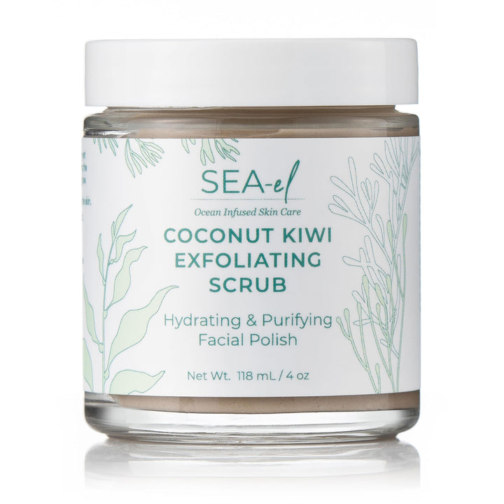 Sea-El Coconut Kiwi Face Scrub, 4 Ounce