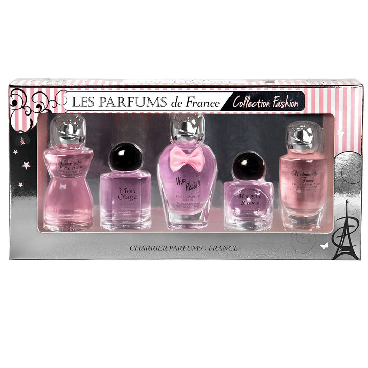 Charrier Parfums - 'Fashion Collection' 5 French Perfumes Gift Box 1.68 fl.oz