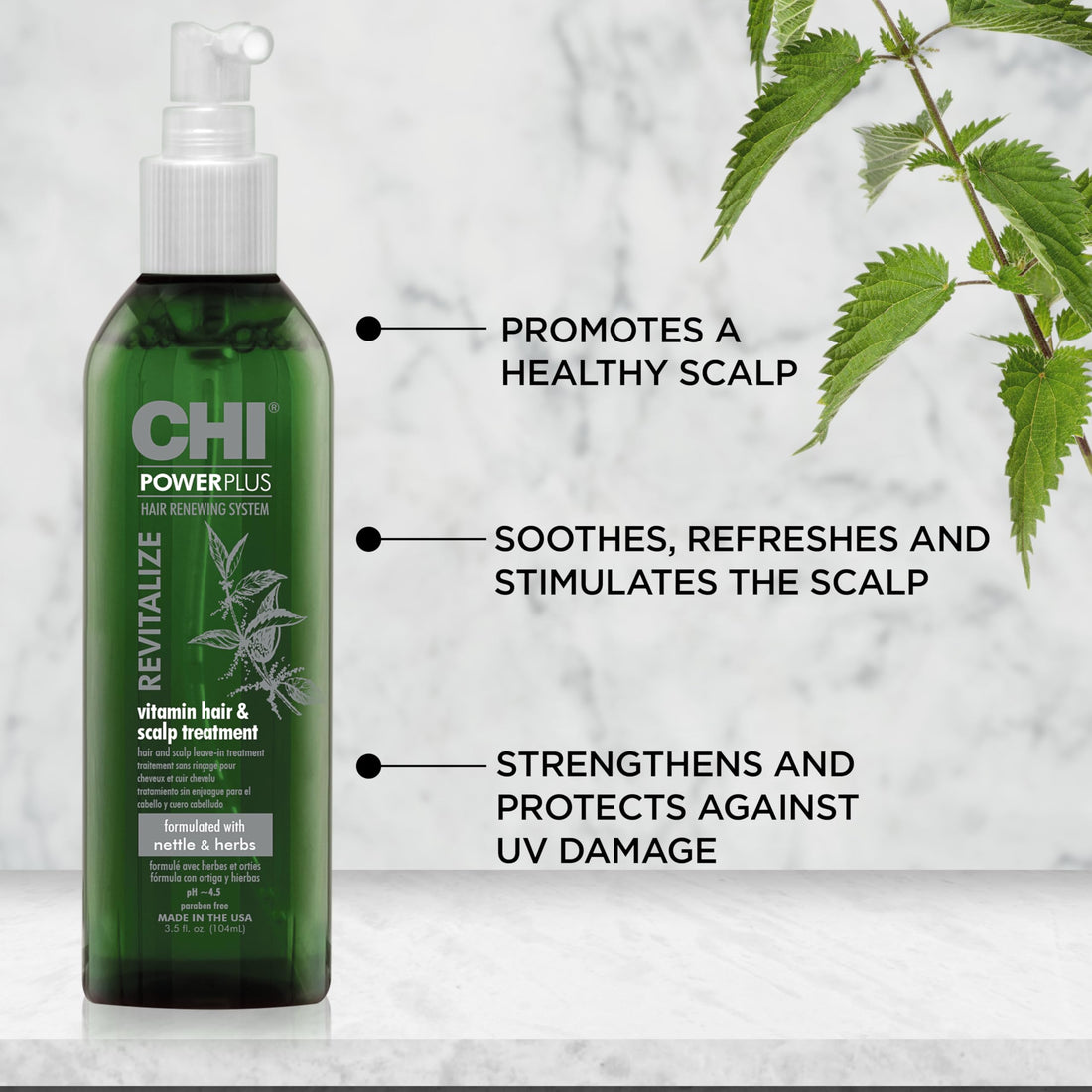 Chi Powerplus Revitalize Vitamin Hair and Scalp Treatment for Unisex, 3.5 Ounce