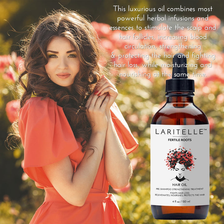 Laritelle Organic Hair Loss Treatment for Men/Women, Fortifying, Strengthening and Rejuvenating Follicle Fuel, Stops Shedding, Promotes New Growth, 4 oz.