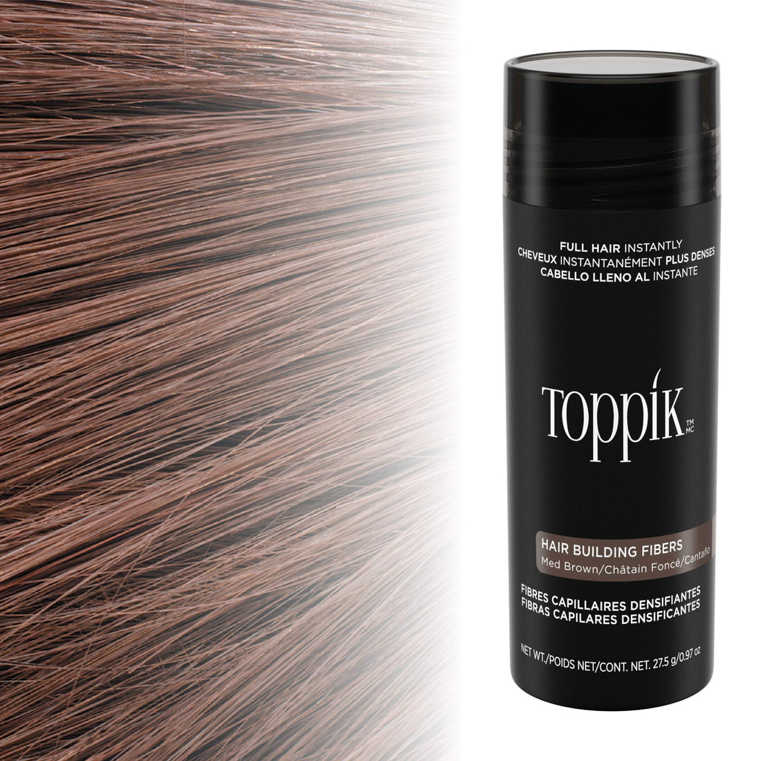 Toppik Hair Building Fibers Spray (Medium Brown, 1.94 oz)