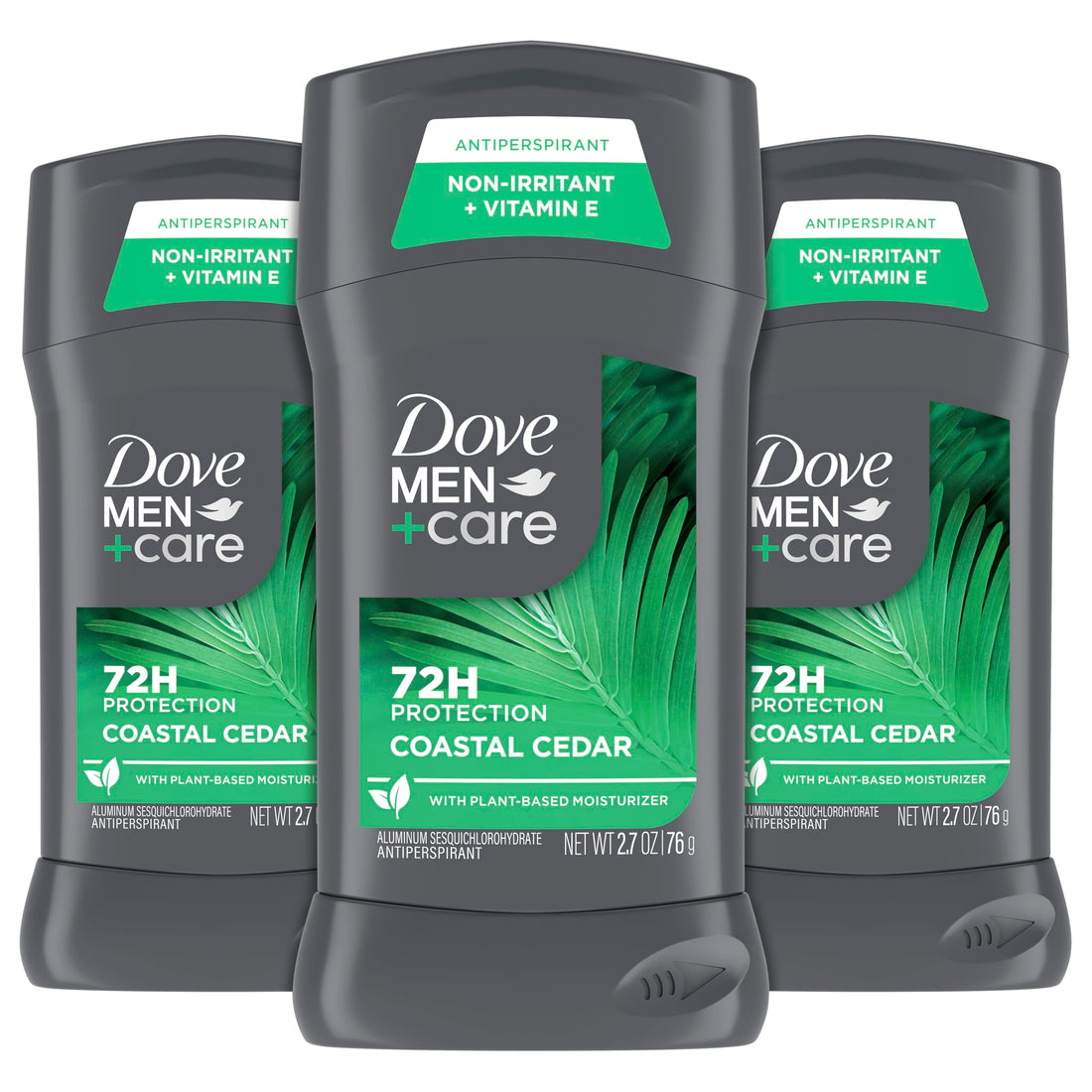 DOVE MEN + CARE Antiperpirant 3 Pack Coastal Cedar Deodorant for Men 2.7oz