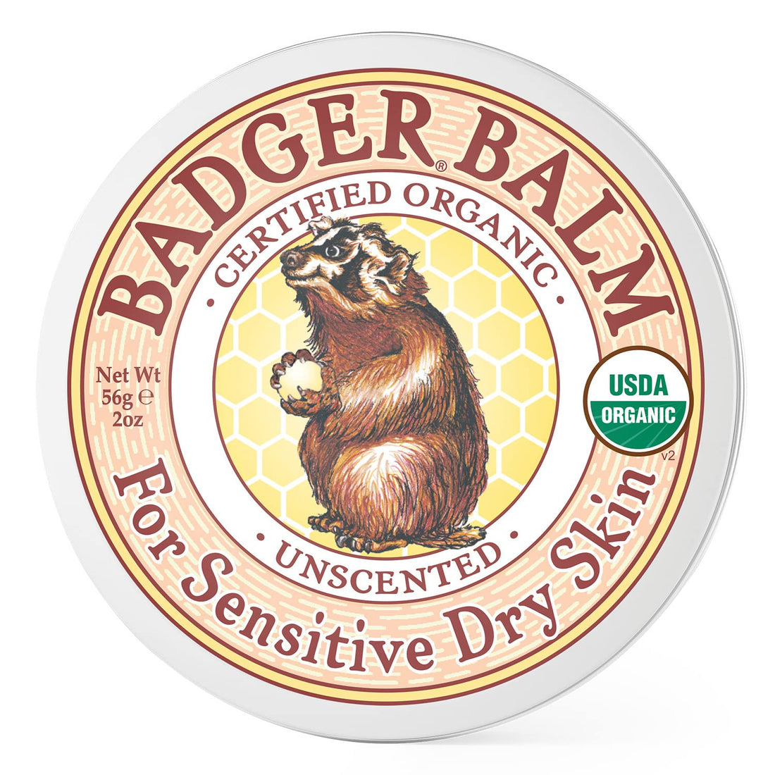 Badger Balm Balm- Unscented 2 oz