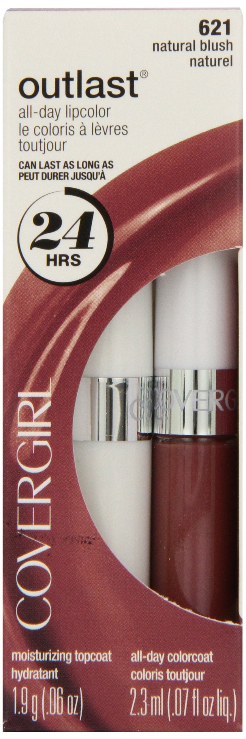 CoverGirl Outlast All Day Two Step Lipcolor, Natural Blush 621, 0.13 Ounce by COVERGIRL