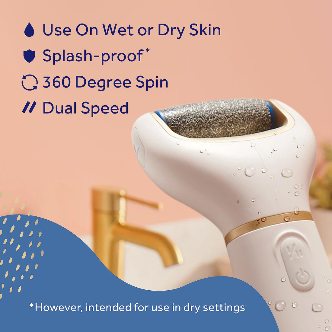Amope Pedi Perfect Electronic Foot File, Regular Coarse