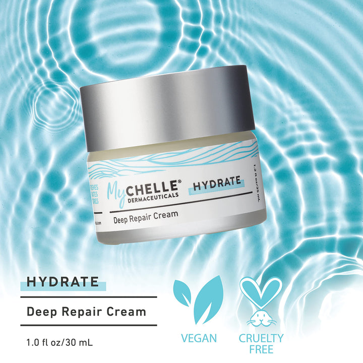 MyChelle Dermaceuticals Deep Repair Cream- Rich Facial Moisturizer to Boost Skin Renewal and Reduce Aging Signs, Enriched with Antioxidants and Kombucha Tea for Hydration, 1.2 fl oz