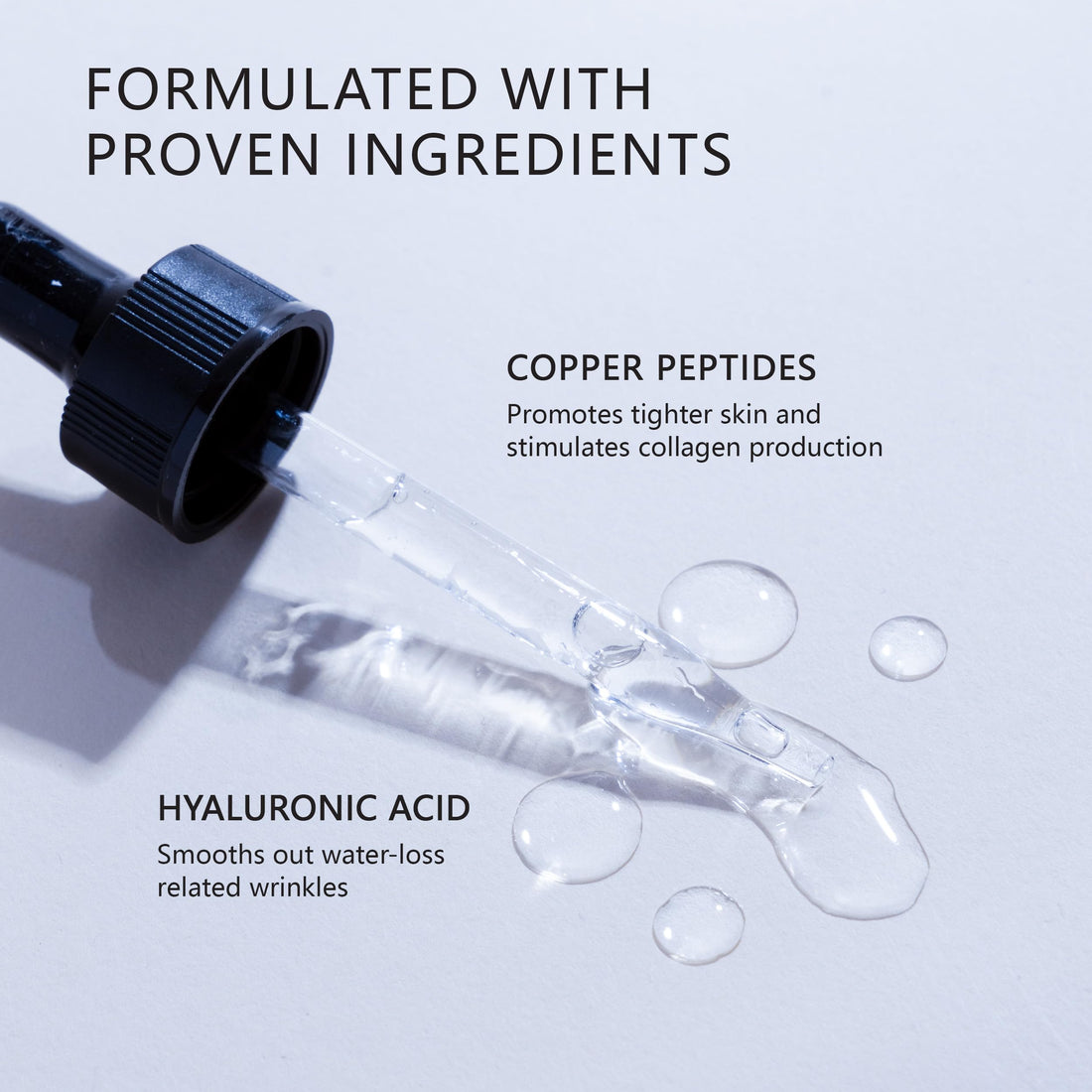 Asterwood Copper Peptides Serum for Face - Tightening, Repairing, Collagen Boosting - with GHK-Cu and Hyaluronic Acid - Fragrance-Free - 1 Fl Oz