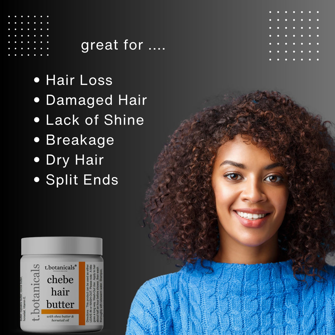 Chebe Butter and Leave In Conditioner Set for Lustrous Locks - Promote Longer, Stronger Hair Growth, Thickening and Eliminate Breakage with Infused Chebe Powder (Lavender, 8 oz each)