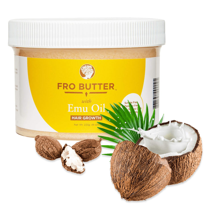 Fro Butter with Emu Oil-All Natural and Organic Hair Butter by Fro Butter