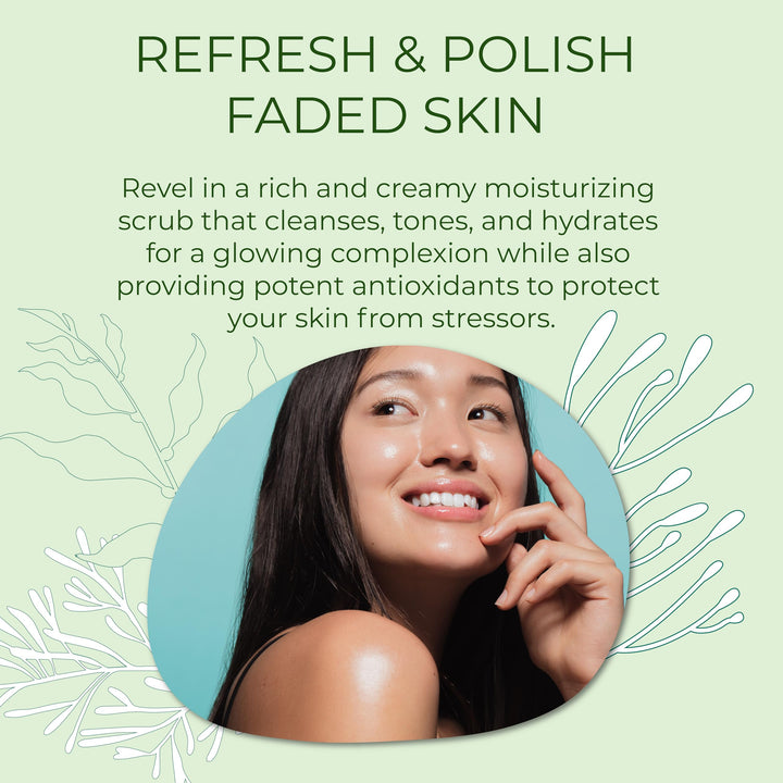 Sea-El Coconut Kiwi Face Scrub, 4 Ounce