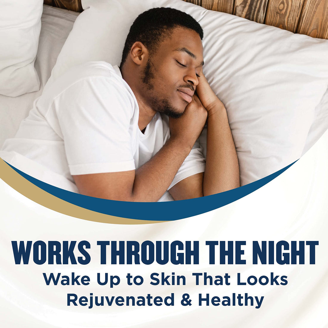 Gold Bond Overnight Deep Moisturizing Lotion, 8 oz., Skin Therapy Lotion With Calming Scent