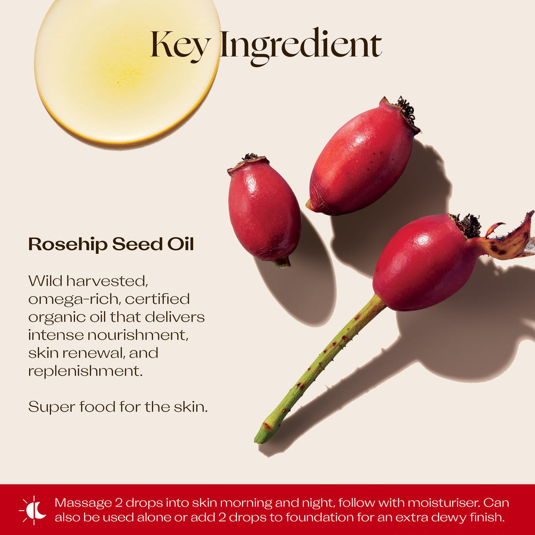 Trilogy Certified Organic Rosehip Oil 20ml/0.67oz