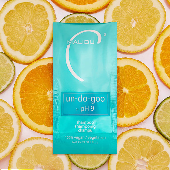 Malibu C. Un-Do-Goo Shampoo (1 Packet) - Clarifying Shampoo to Remove Product Build Up + Resins from Hair - Shine Restoring, Moisturizing Cleansing Shampoo