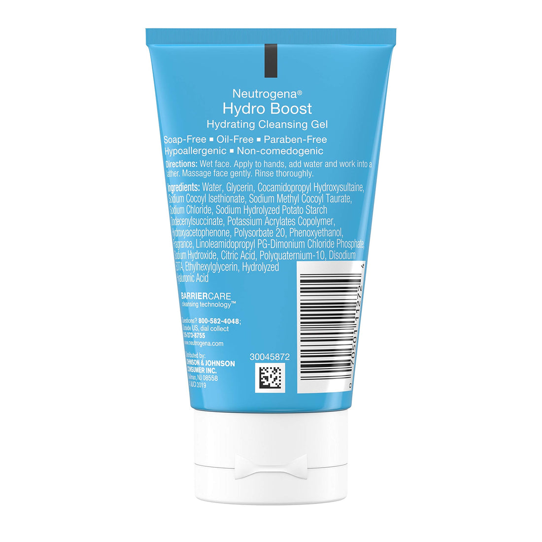 Neutrogena Hydro Boost Lightweight Hydrating Facial Cleansing Gel, Makeup Remover with Hyaluronic Acid, Dermatologist Recommended, Hypoallergenic, and Non Comedogenic, Travel-Size, 2 oz (Pack of 24)