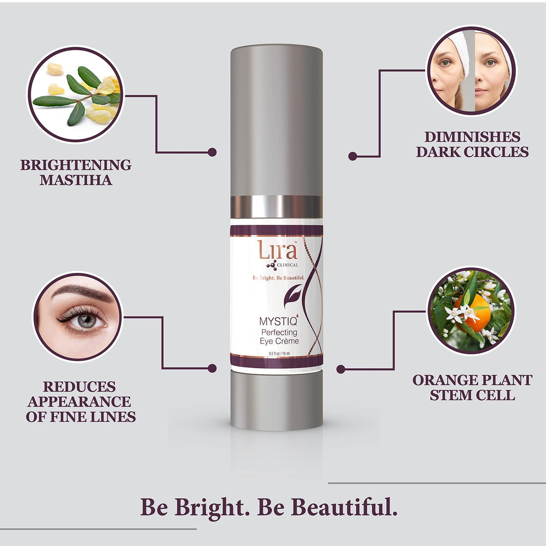 Lira MYSTIQ Perfecting Eye Creme, 0.5 Fluid Ounce