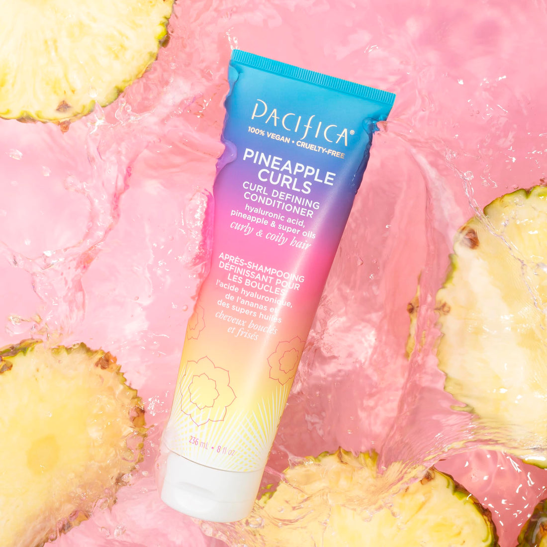 Pacifica Beauty Pineapple Curls Curl Defining Conditioner, 8 Fluid Ounce
