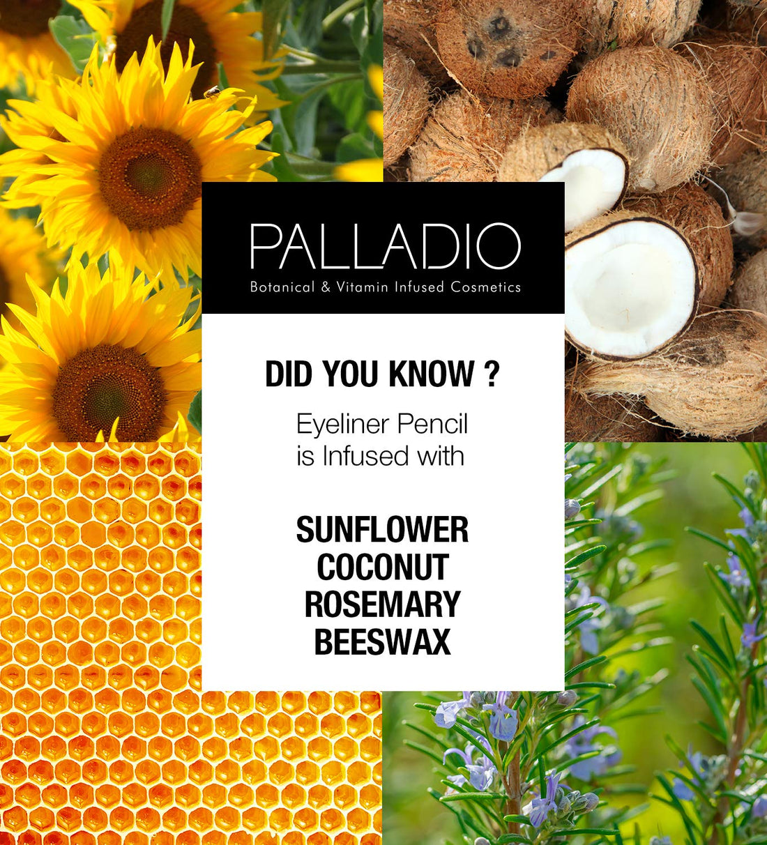 Palladio Herbal Eyeliner Pencil Black