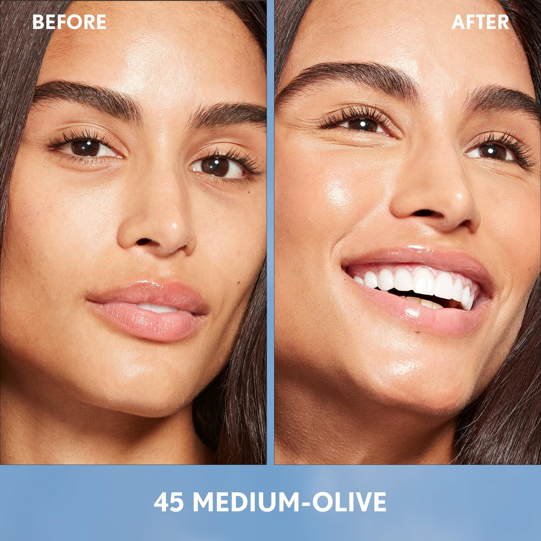 Covergirl Simply Ageless Skin Perfector Essence Foundation, 45 Medium-Olive, Tinted Skincare Makeup Hybrid, Sheer Tint, Radiant Finish, Glowy Finish, Vegan Formula, 1.0oz