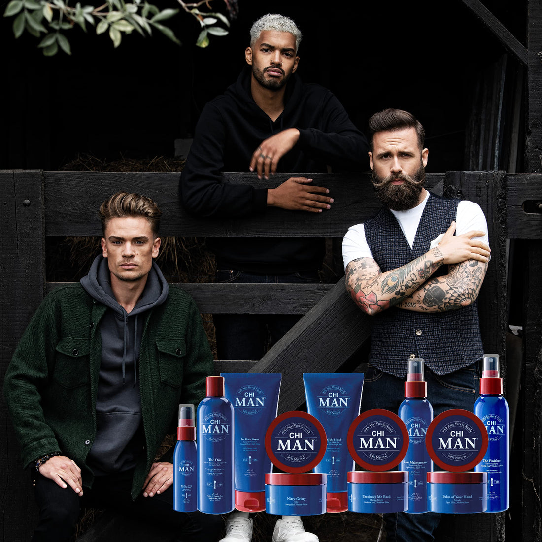 CHI Man Beard Oil. Moisturizes and Softens Beard. With Oud Fragrance, Oud, 2 ounces