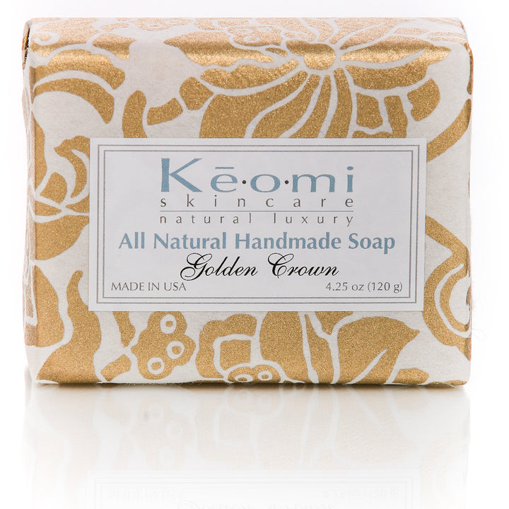 ORGANIC - ALL NATURAL - HANDMADE SOAP GIFT SET - Pure Aromatherapy Grade - 4 Full Size Bars - Wrapped in Handmade Decorative Paper - Comes in Elegant Embossed Gift Box