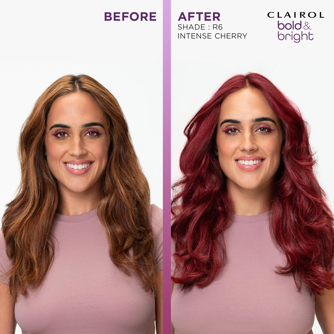 Clairol Bold & Bright Permanent Hair Dye, V3 Intense Passion Plum Hair Color, Pack of 1