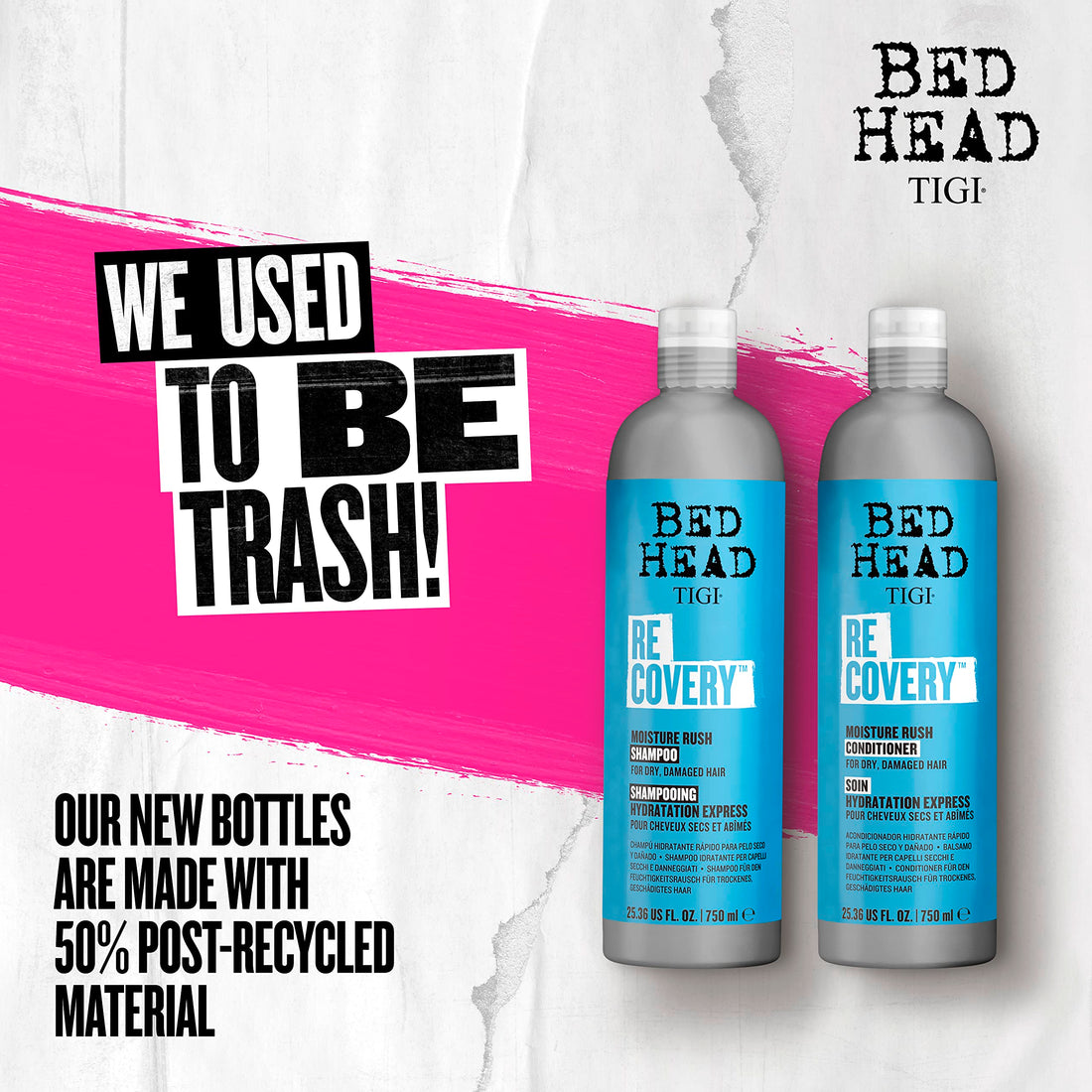 TIGI Bed Head Shampoo & Conditioner For Dry Hair Recovery With Prickly Pear Cactus Extract 2 x 25.36 fl oz
