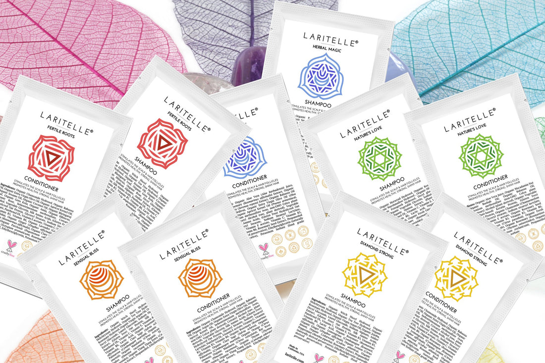 Laritelle Organic Hair Growth Set âÅ“¿ Shampoo and Conditioner Sample Pack 10 x 1 oz