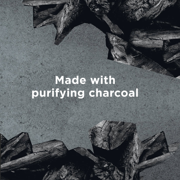 DOVE MEN + CARE Purifying Shampoo Charcoal + Clay 2 Pk for Stronger, More Resilient Hair, with Plant-Based Cleansers, 31 oz