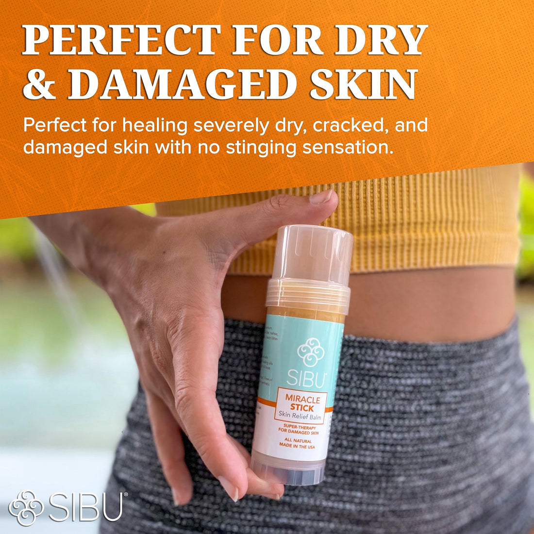 sibu Miracle Stick, Made with Premium Himalayan Sea Buckthorn (1-Year Supply) – Great for Dry Skin, Bug Bites, Sunburn, Windburn, and Chafing