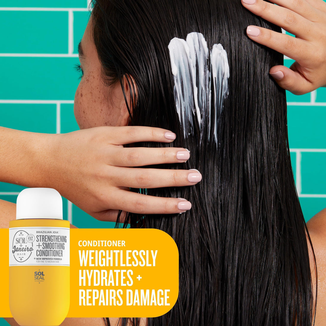 SOL DE JANEIRO Mini Brazilian Play Moisturizing Shower Cream Gel Body Wash + Brazilian Joia Damage Repairing Shampoo and Conditioner Set