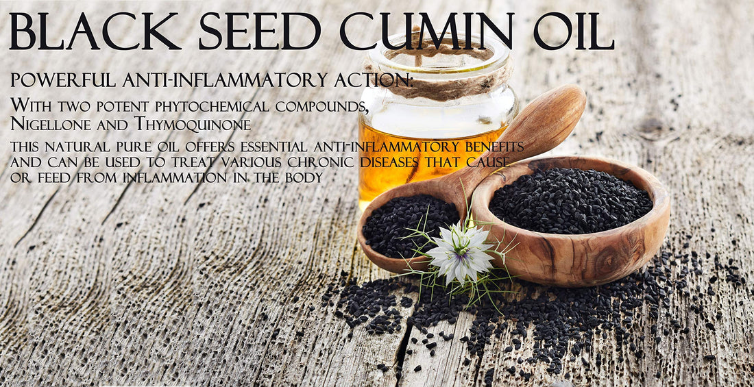 Black Cumin Oil - Black Seed Oil - Kalonji Oil Cold Pressed 16 oz Pure Natural Seed Oil Hair Beard Face.