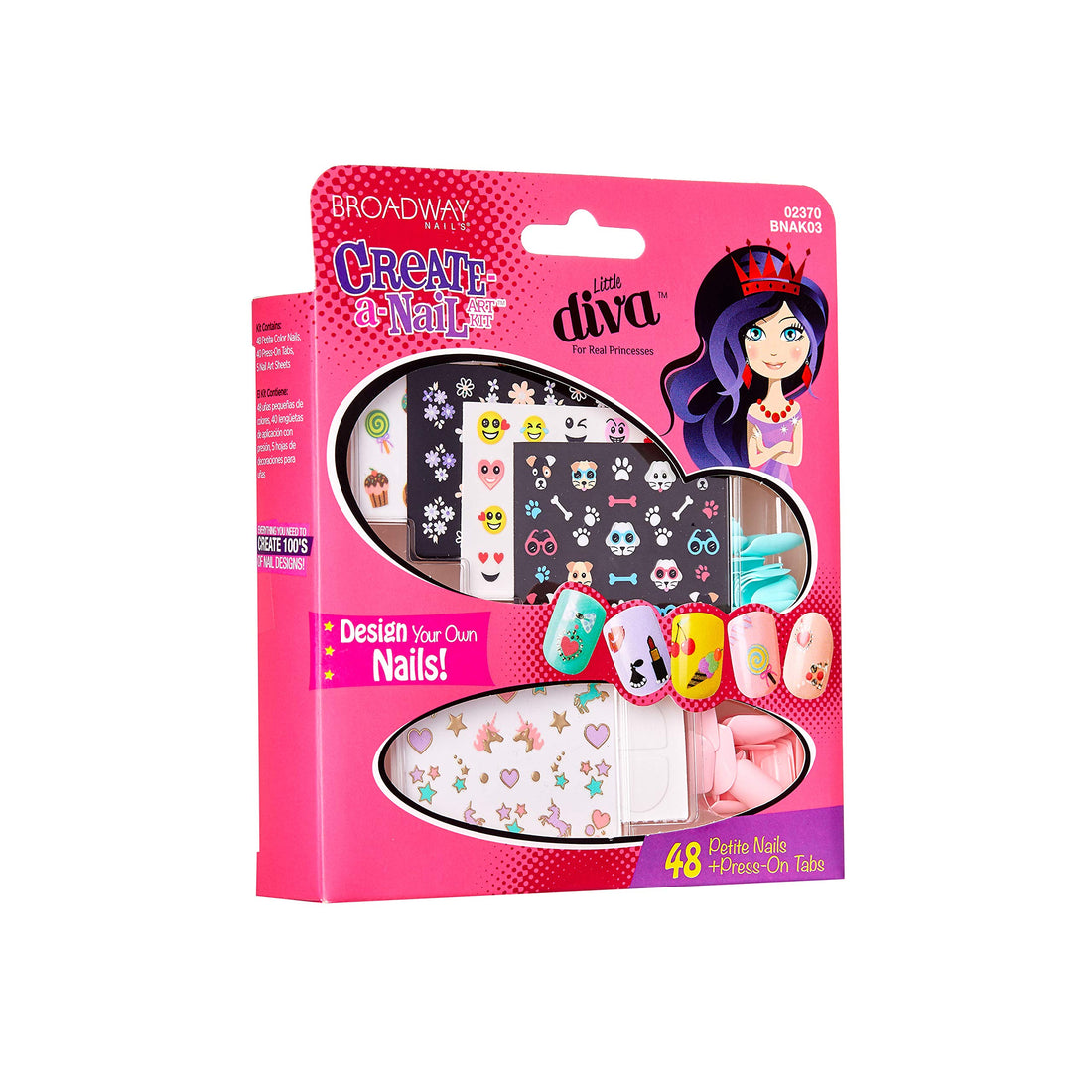 Kiss Products Broadway Little Diva Nail Art Kit, 0.07 Pound by Kiss Products