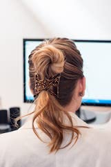 Medium , Tortoise : HairZing Double Cross Hair Comb, Hair Accessory Perfect for Easy Ponytails, UpDos and Twists, Tortoise Brown, Medium