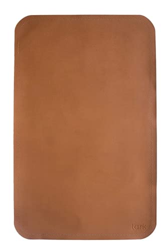 Vegan Leather Baby Changing Mat by Lark Baby Goods - Waterproof Wipeable Portable Diaper Pad - Foldable for Travel (14 x 22 in) - Brown